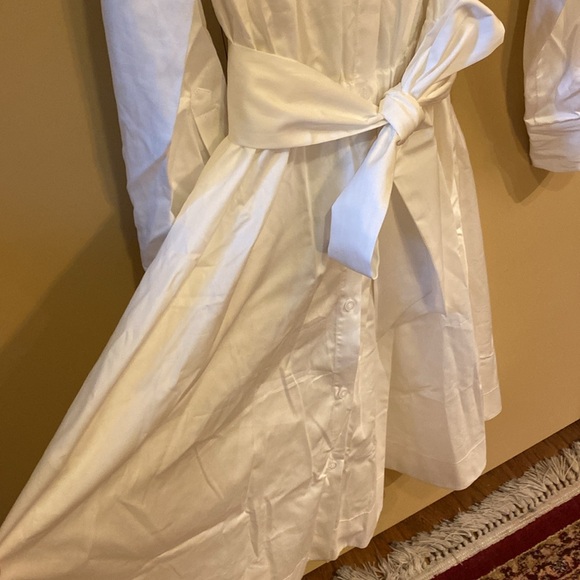 Beautiful light ivory quality cotton shirt dress. Never worn. - Picture 5 of 11